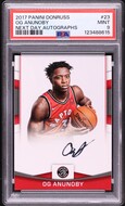 2017 Donruss Next Day OG Anunoby ROOKIE AUTO #23 PSA 9 MINT on