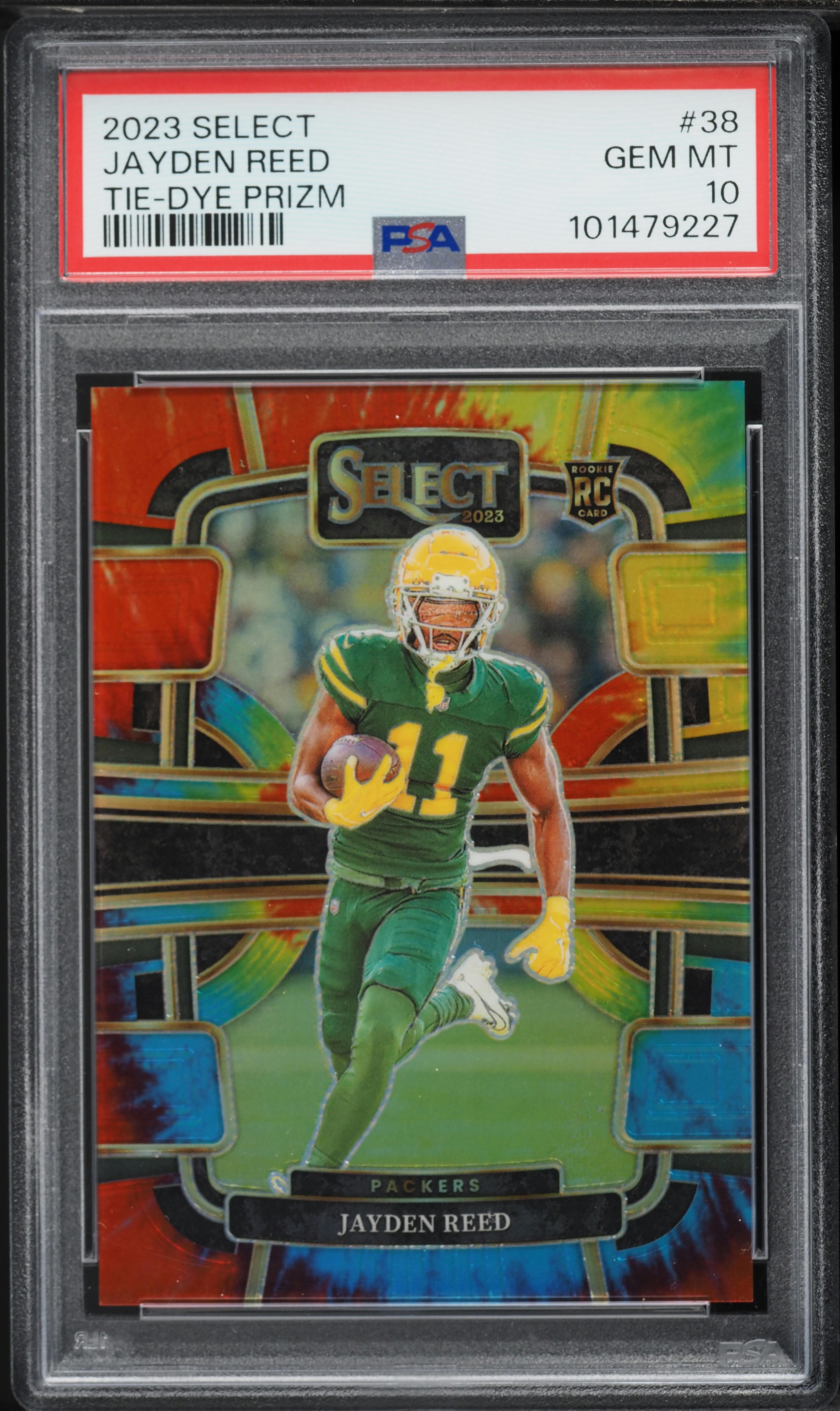 2023 Select Concourse Tie-Dye Prizm Jayden Reed ROOKIE /25 #38 PSA
