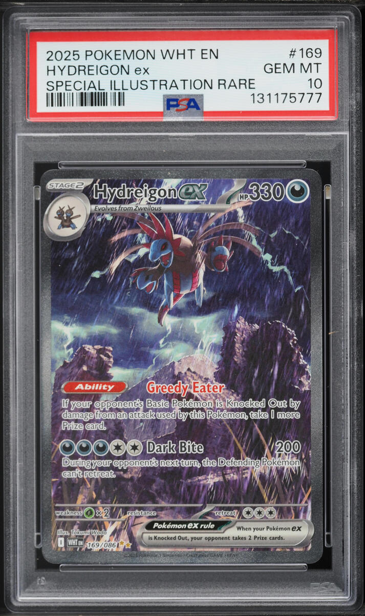 2025 Pokemon Scarlet & Violet White Flare SIR Hydreigon ex #169 PSA 10 GEM MINT