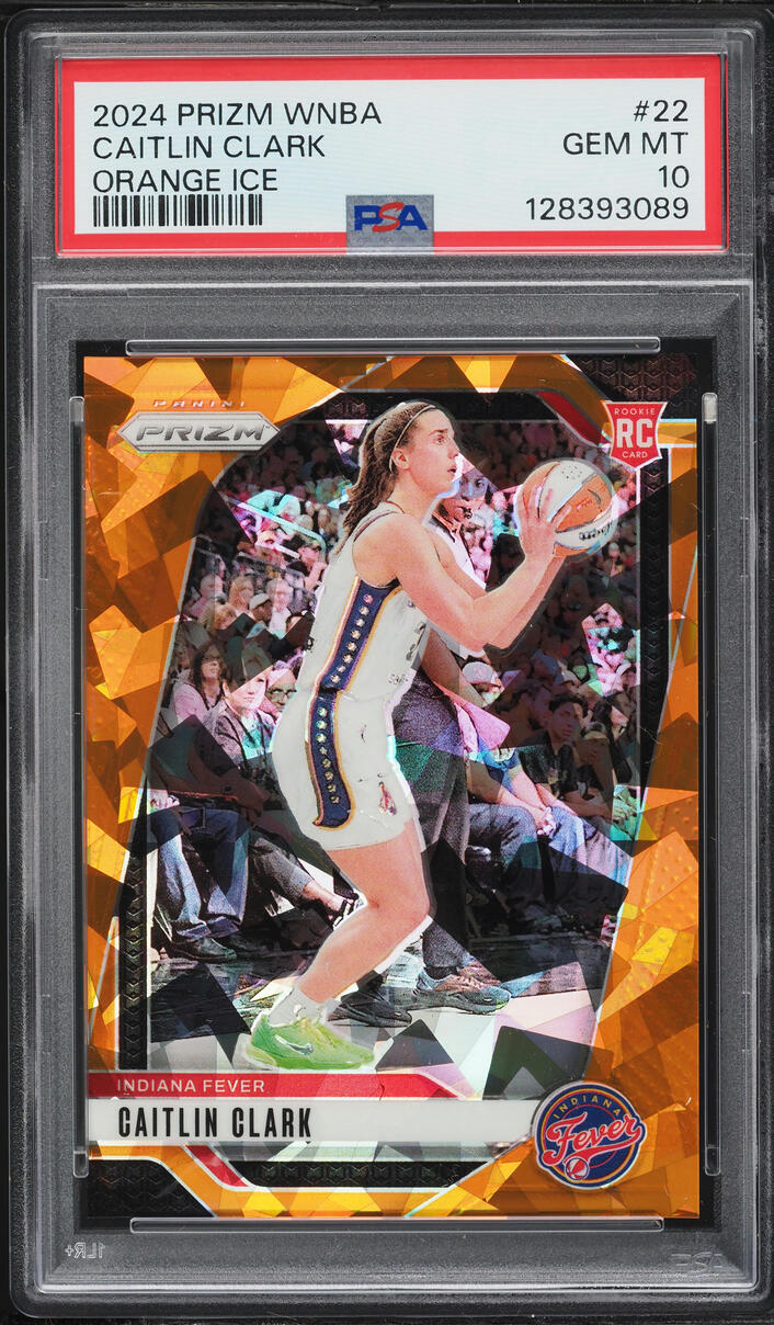 2024 Panini Prizm WNBA Orange Ice Caitlin Clark ROOKIE #22 PSA 10 GEM MINT