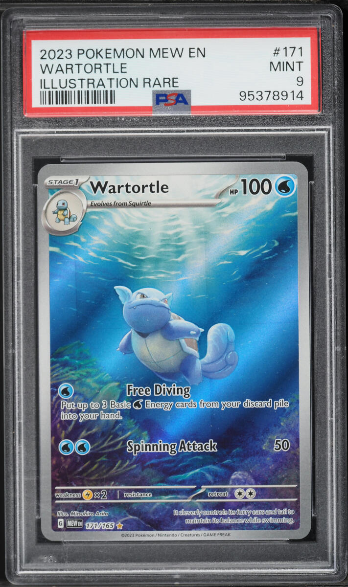 2023 Pokemon Scarlet & Violet 151 IR Wartortle #171 PSA 9 MINT