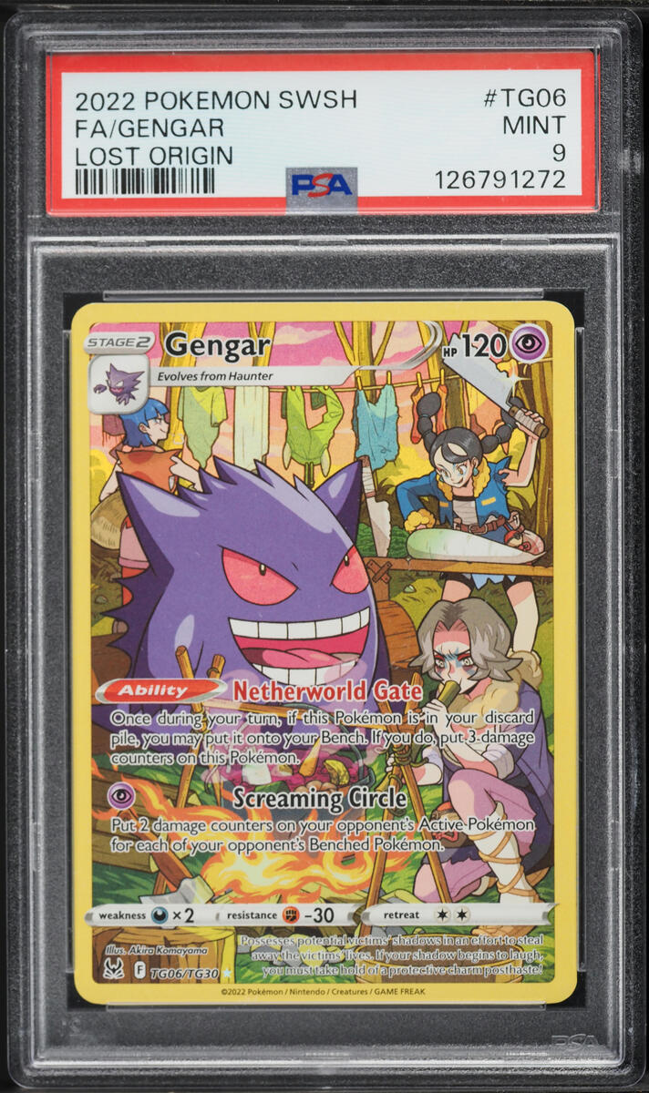 2022 Pokemon Sword & Shield Lost Origin CHR Gengar #TG06 PSA 9 MINT
