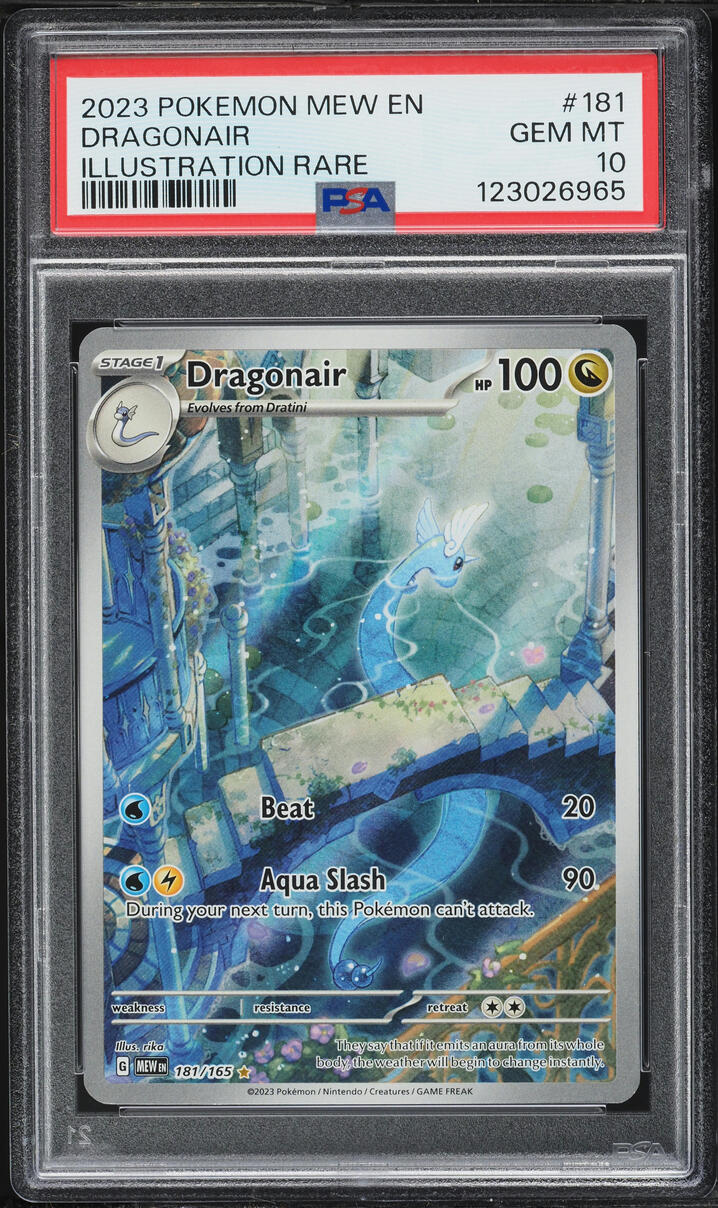 2023 Pokemon Scarlet & Violet 151 IR Dragonair #181 PSA 10 GEM MINT