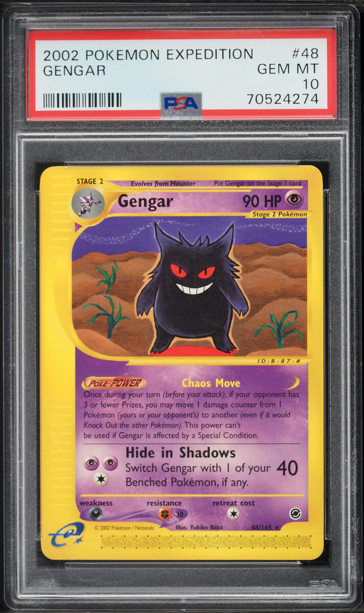 2002 Pokemon Expedition Gengar #48 PSA 10 GEM MINT