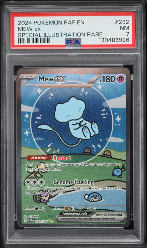 2024 Pokemon Scarlet & Violet Paldean Fates SIR Mew ex #232 CGC 10