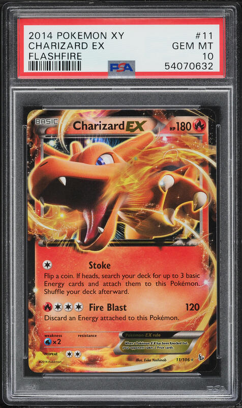 2014 Pokemon XY Flashfire M Charizard EX #69 PSA 10 GEM MINT on