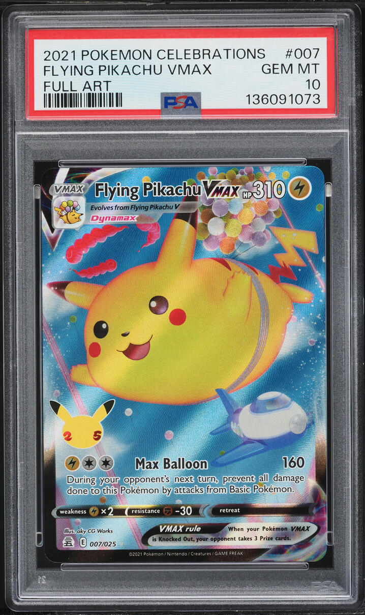 2021 Pokemon Sword & Shield Celebrations Full Art Flying Pikachu