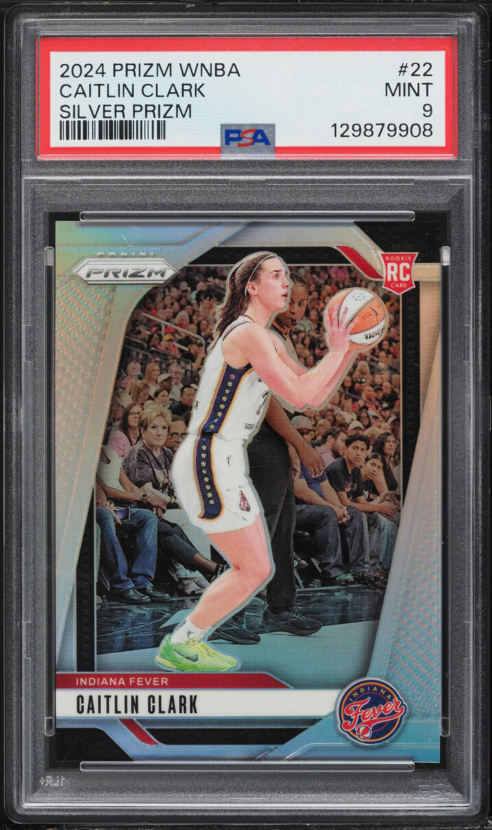 2024 Panini Prizm WNBA Silver Caitlin Clark ROOKIE #22 PSA 9 MINT