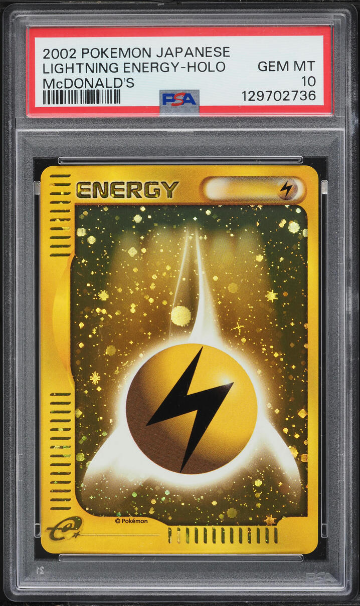 2002 Pokemon McDonald's Holo Lightning Energy PSA 10 GEM MINT