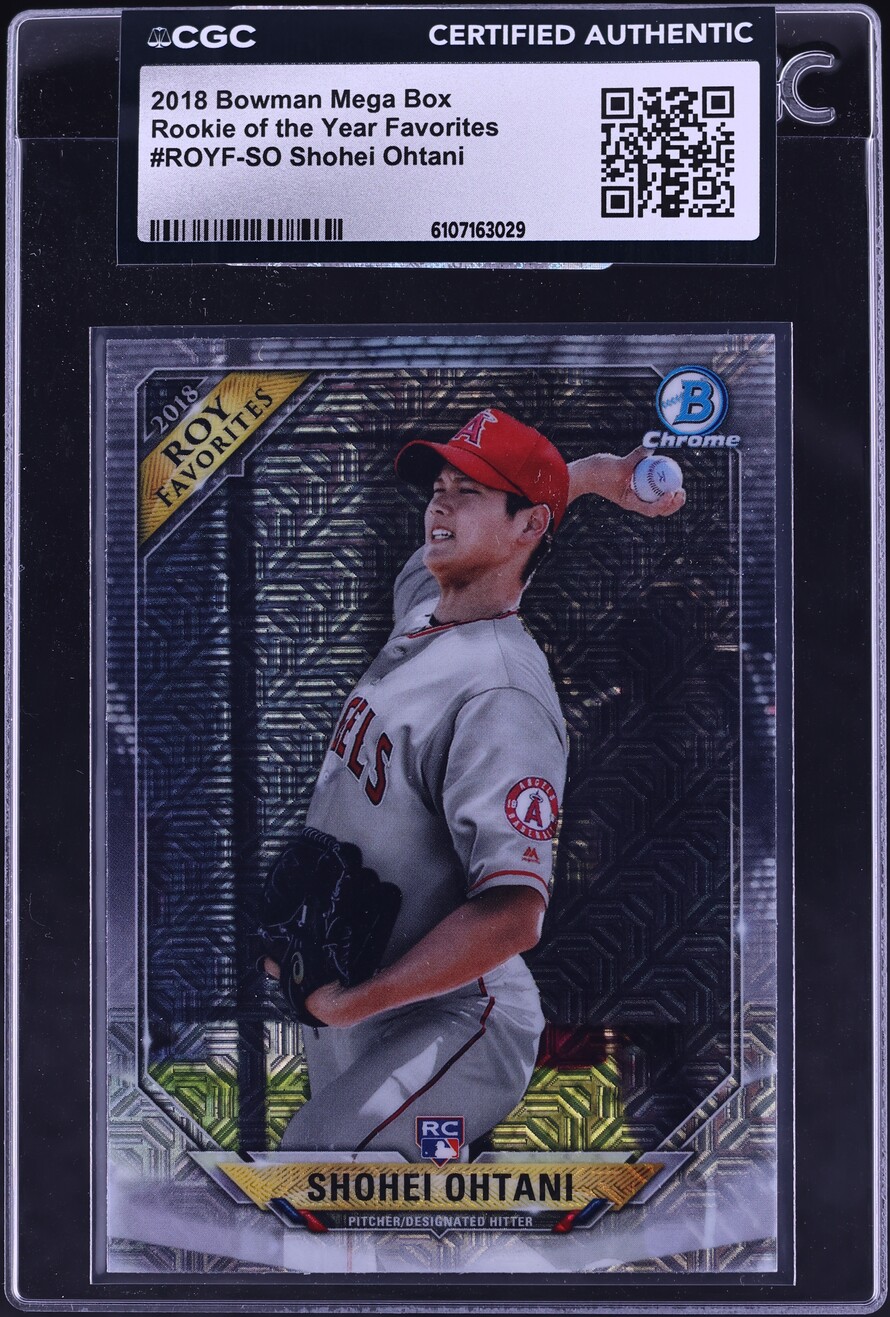 2018 Bowman Chrome ROY Of The Year Favorites Shohei Ohtani RC #ROYF-SO CGC AUTH