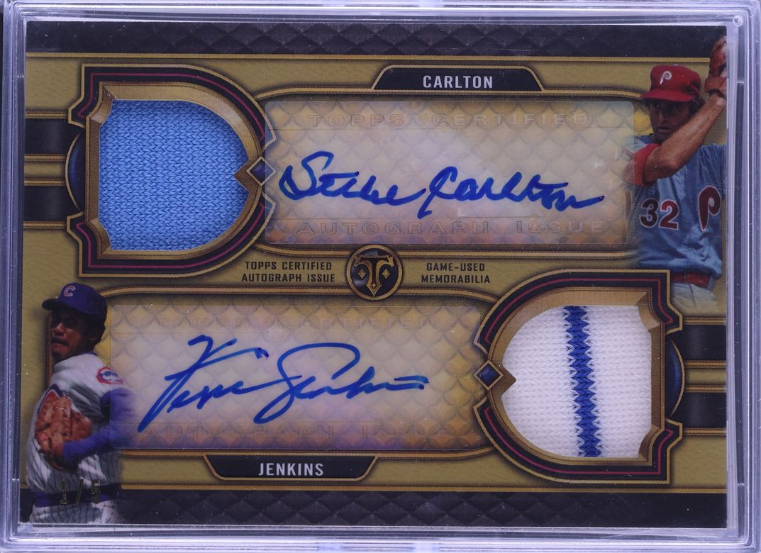 2022 Topps Triple Threads Deca Combo Books Carlton Jenkins PATCH AUTO /5 #DARCB-1 CGC AUTH