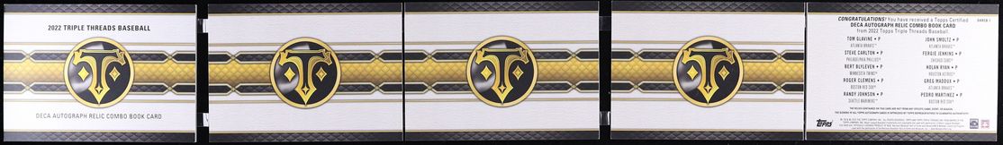 2022 Topps Triple Threads Deca Combo Books Carlton Jenkins PATCH AUTO /5 #DARCB-1 CGC AUTH