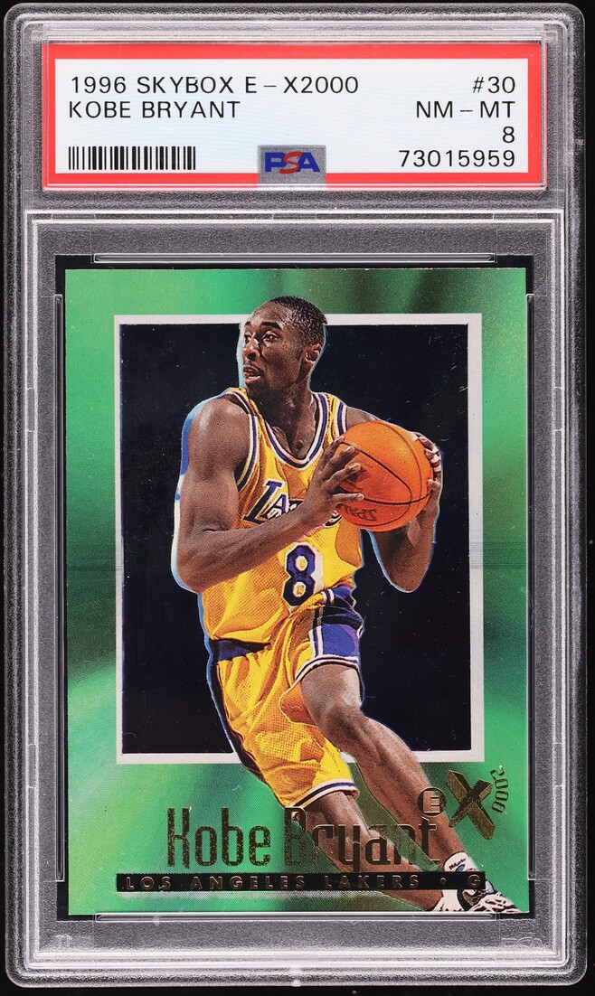 1996 Skybox E-X2000 Kobe Bryant ROOKIE #30 PSA 8 NM-MT