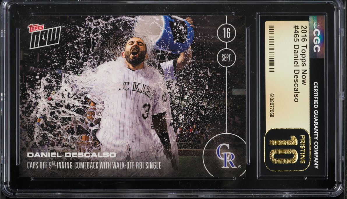 2016 Topps Now Daniel Descalso #465 CGC 10 PRISTINE