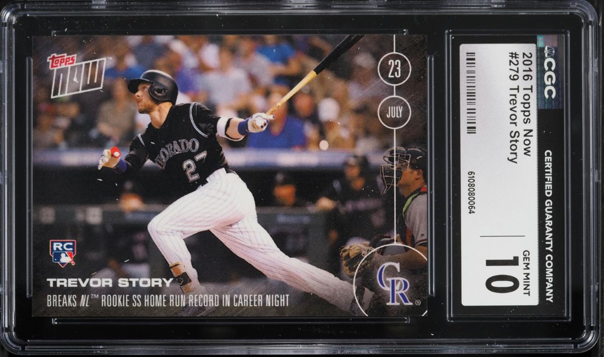 2016 Topps Now Trevor Story ROOKIE #279 CGC 10 GEM MINT