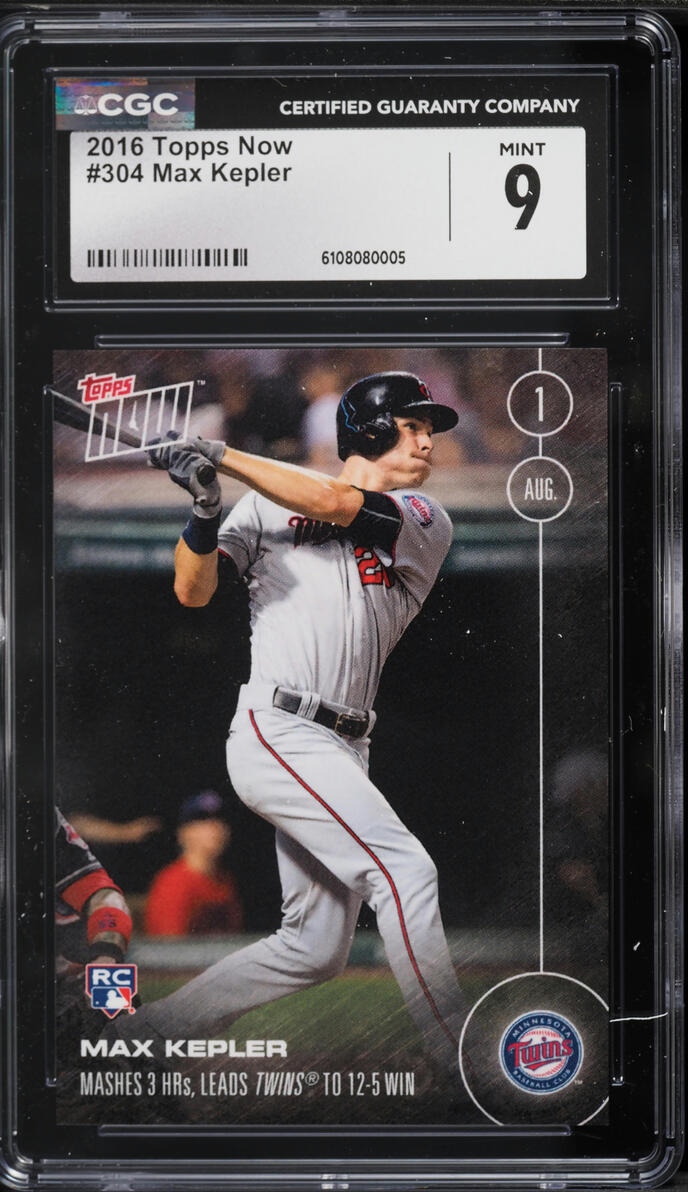 2016 Topps Now Max Kepler ROOKIE #304 CGC 9 MINT