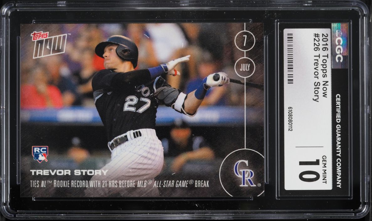 2016 Topps Now Trevor Story ROOKIE #226 CGC 10 GEM MINT