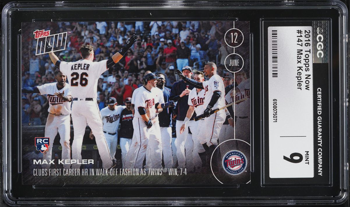 2016 Topps Now Max Kepler ROOKIE #147 CGC 9 MINT