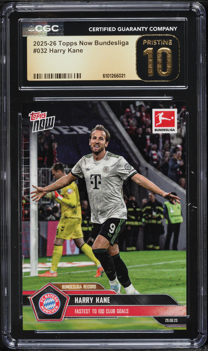 2025 Topps Now Bundesliga Harry Kane #032 CGC 10 PRISTINE