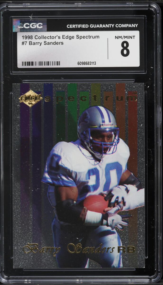 1998 Collector's Edge Spectrum Barry Sanders #7 CGC 8 NM-MT