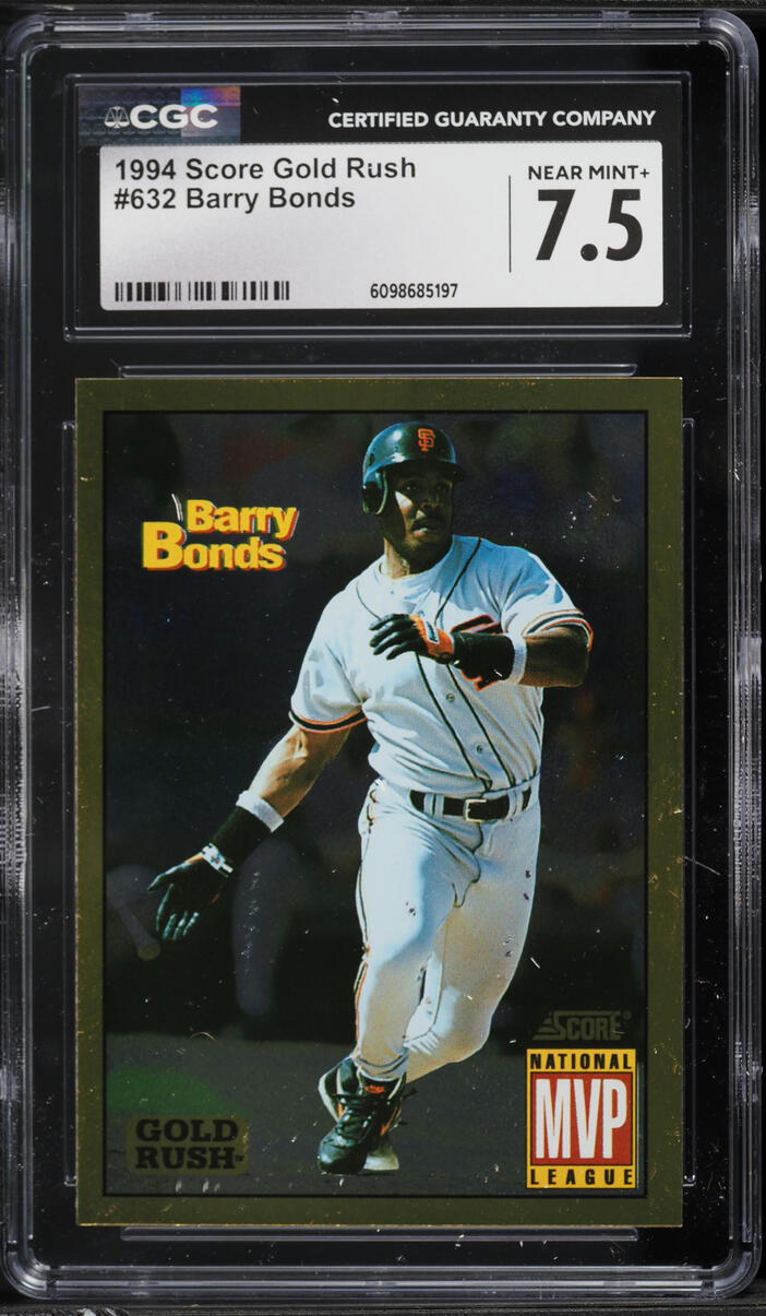 1994 Score Gold Rush Barry Bonds #632 CGC 7.5 NRMT+
