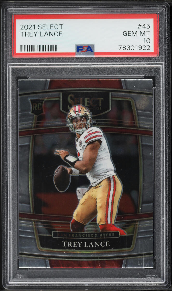 2021 Select Concourse Trey Lance ROOKIE #45 PSA 10 GEM MINT