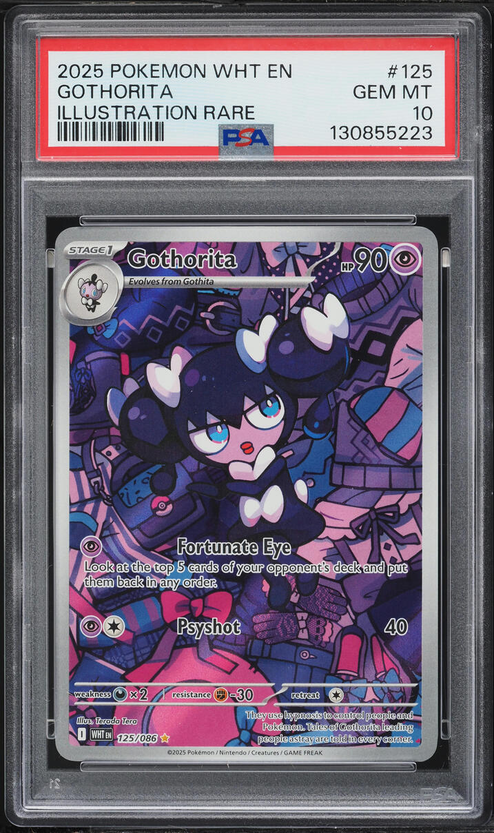2025 Pokemon Scarlet & Violet White Flare IR Gothorita #125 PSA 10 GEM MINT