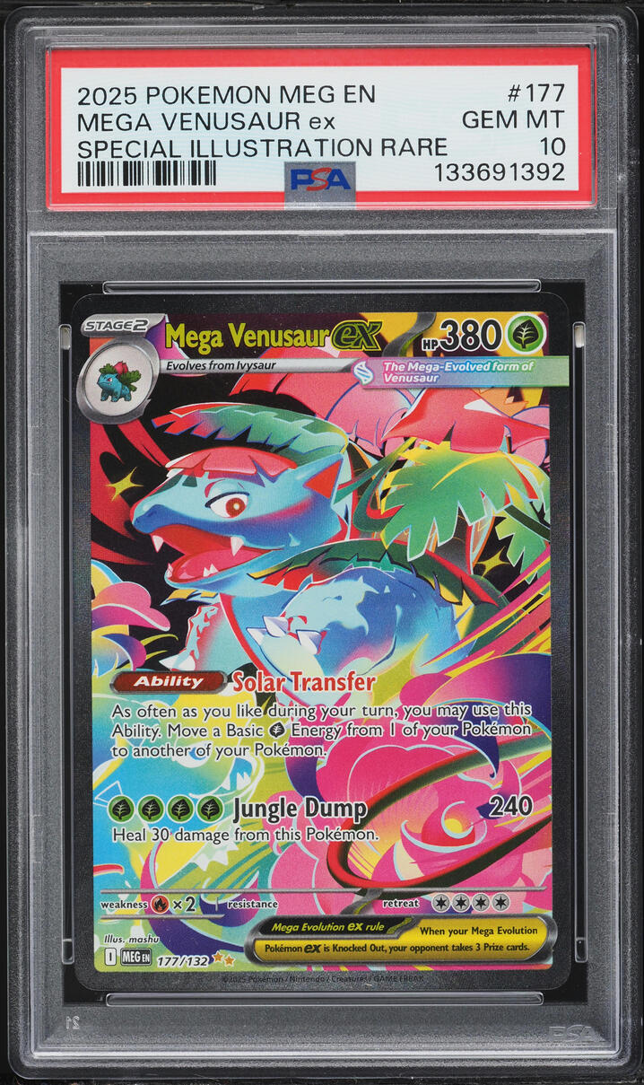 2025 Pokemon Mega Evolution SIR Mega Venusaur ex #177 PSA 10 GEM MINT