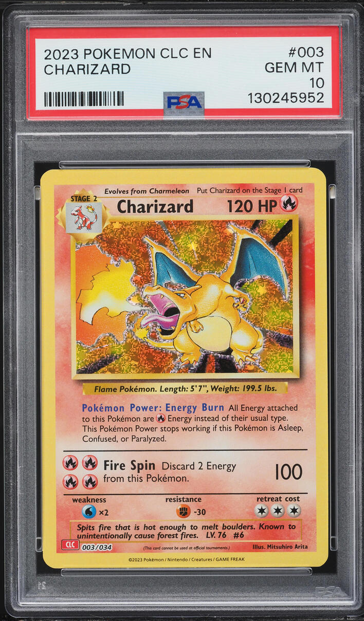 2023 Pokemon TCG Classic Collection Charizad & Ho-Oh Ex Deck Holo Charizard #3 PSA 10 GEM MINT