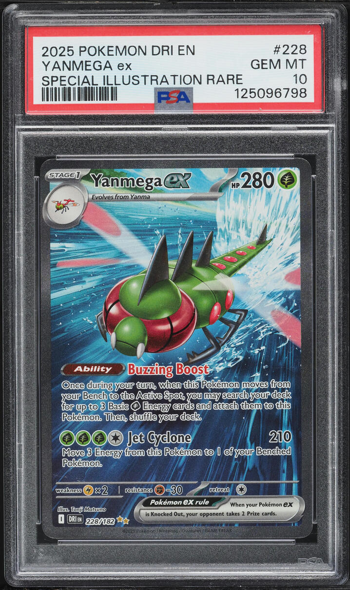 2025 Pokemon Scarlet & Violet Destined Rivals SIR Yanmega ex #228 PSA 10 GEM MINT