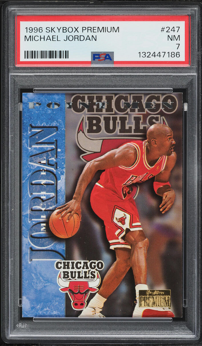 1996 Skybox Premium Michael Jordan #247 PSA 7 NRMT