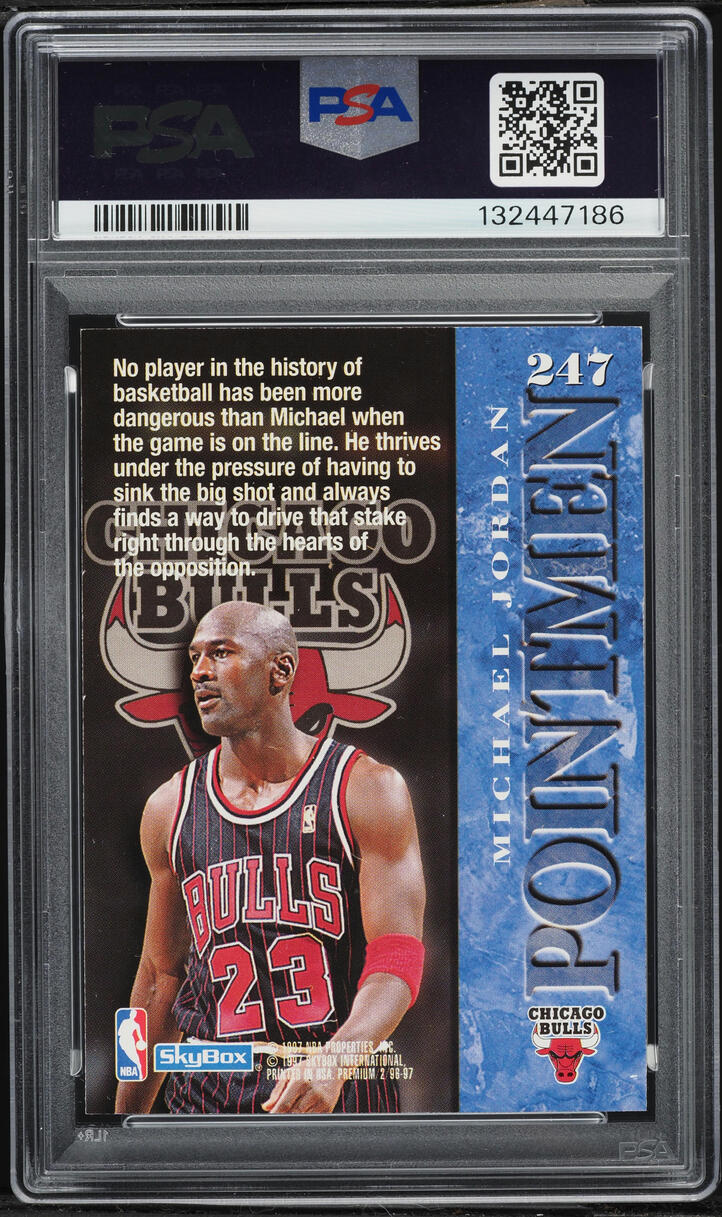 1996 Skybox Premium Michael Jordan #247 PSA 7 NRMT