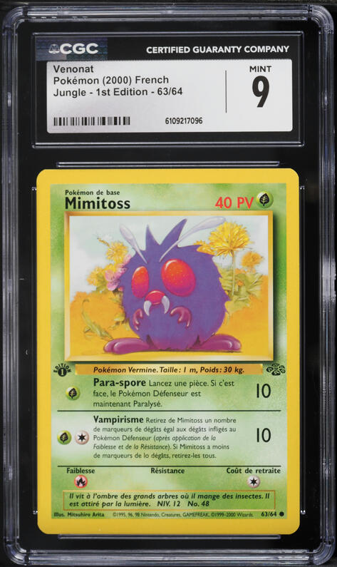 2000 Topps Chrome Pokemon Series 1 Spectra Venonat #48 PSA 9 MINT