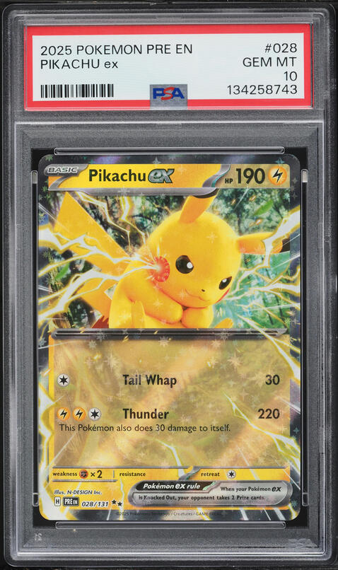 2025 Pokemon Japanese Mega Dream ex SAR Pikachu ex #234 PSA 10 GEM