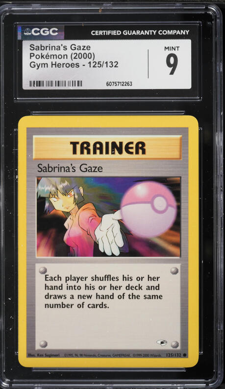 1999 Pokemon Japanese Gym 2 Trainer Sabrina's Gaze PSA 10 GEM MINT