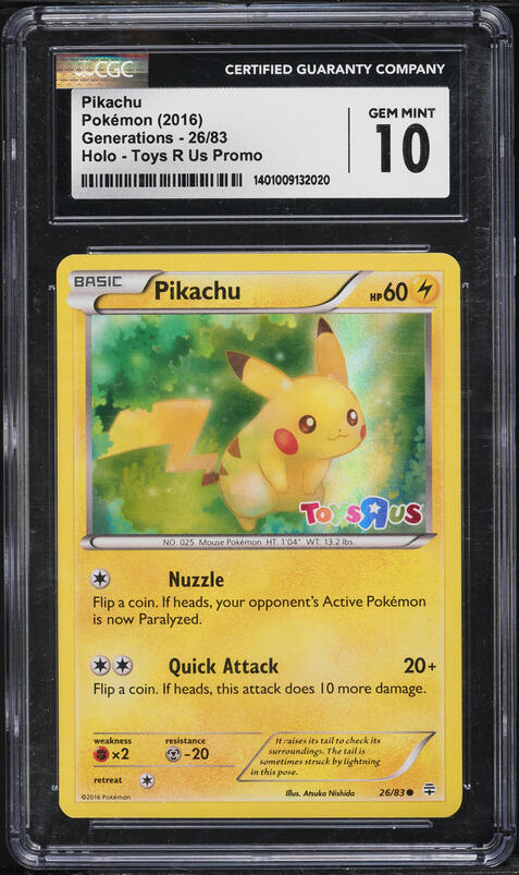 2016 Pokemon XY Evolutions Toys R Us Promo Electabuzz #41 CGC 8 NM-MT on  Fanatics Collect