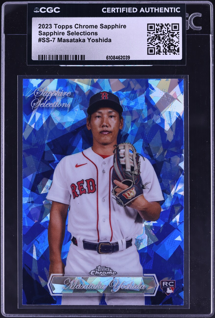 2023 Topps Chrome Sapphire Sapphire Selections Masataka Yoshida ROOKIE #SS-7 CGC AUTH