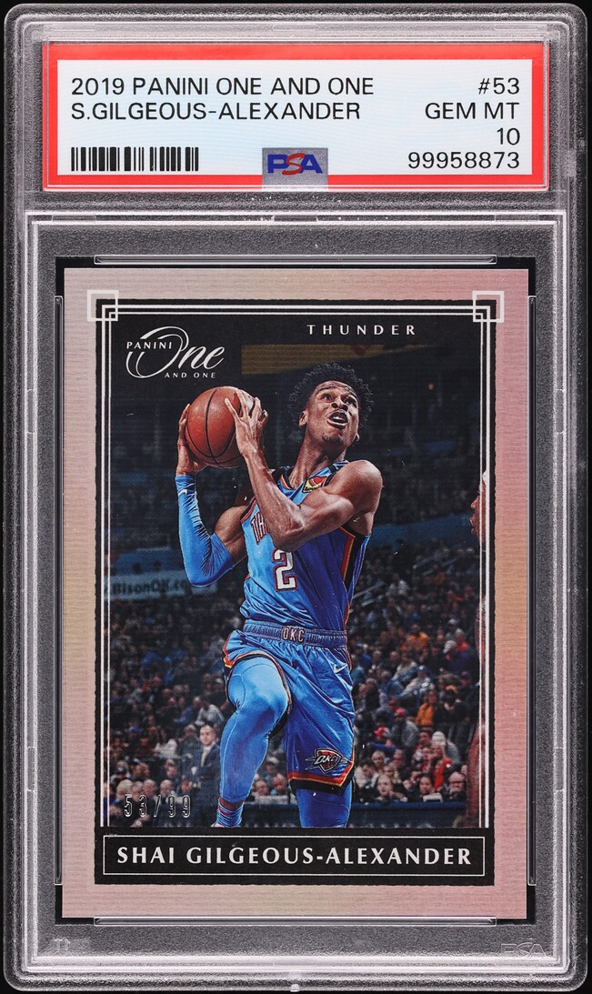 2019 Panini One And One Shai Gilgeous-Alexander /99 #53 PSA 10 GEM MINT