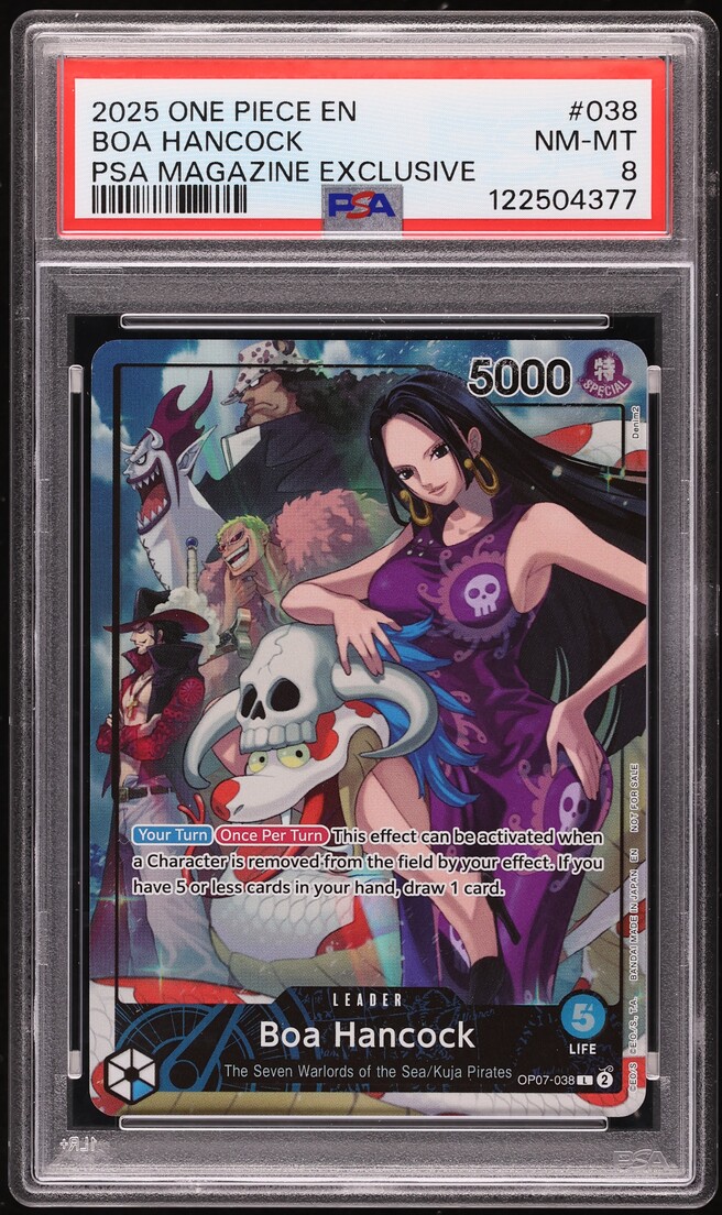 2025 One Piece PSA Magazine Exclusive Leader Boa Hancock #OP07-038