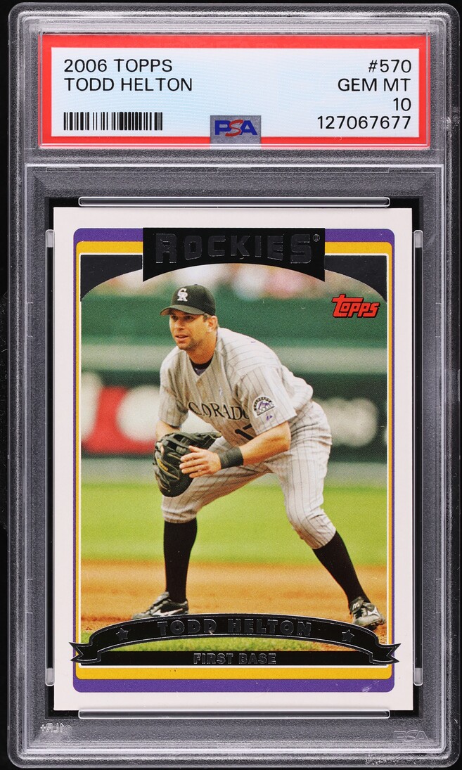 2006 Topps Todd Helton #570 PSA 10 GEM MINT on Fanatics Collect