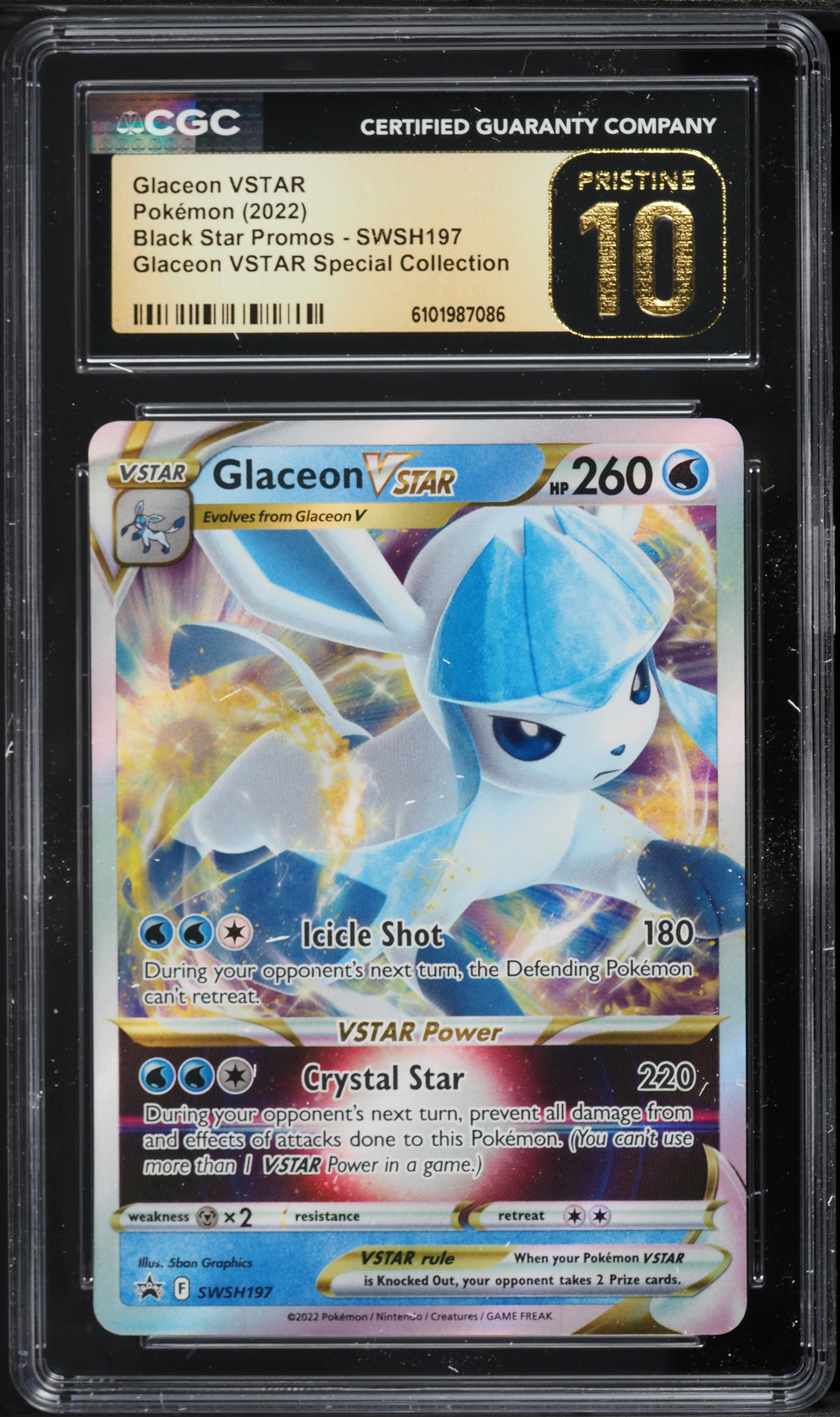 Pokemon Sword & Shield Promo Glaceon VSTAR SWSH197 [Oversized]