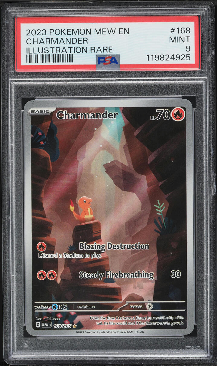 2023 Pokemon Scarlet & Violet 151 IR Charmander #168 PSA 9 MINT