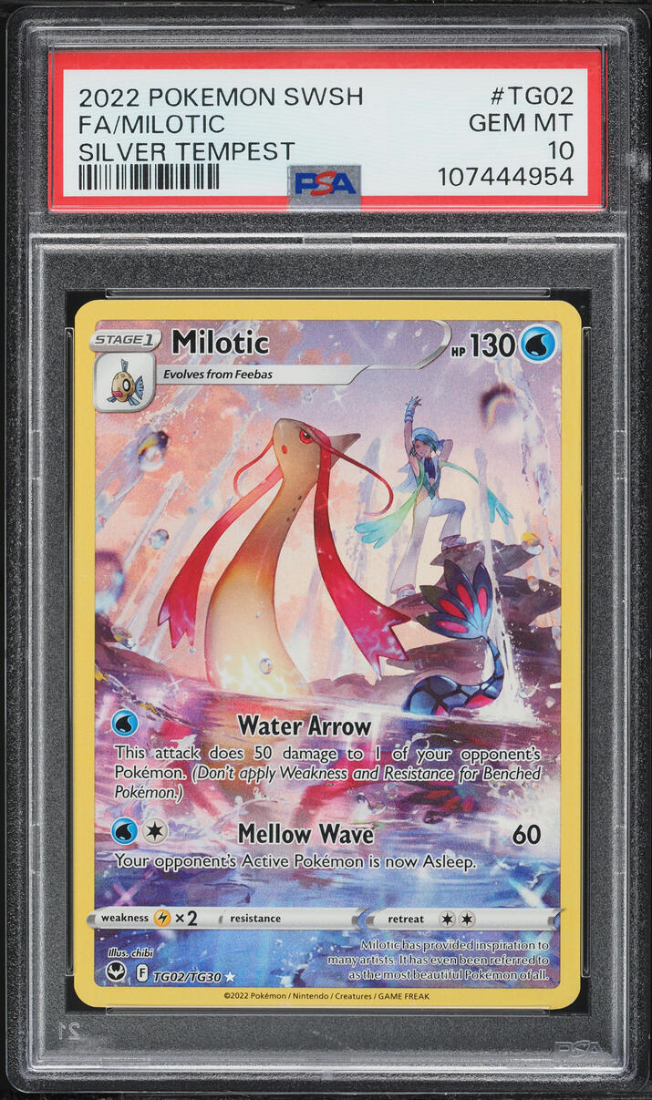 2022 Pokemon Sword & Shield Silver Tempest CHR Milotic #TG02 PSA 10 GEM MINT