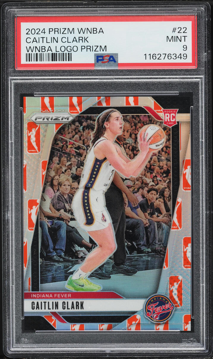 2024 Panini Prizm WNBA Logo Caitlin Clark ROOKIE #22 PSA 9 MINT