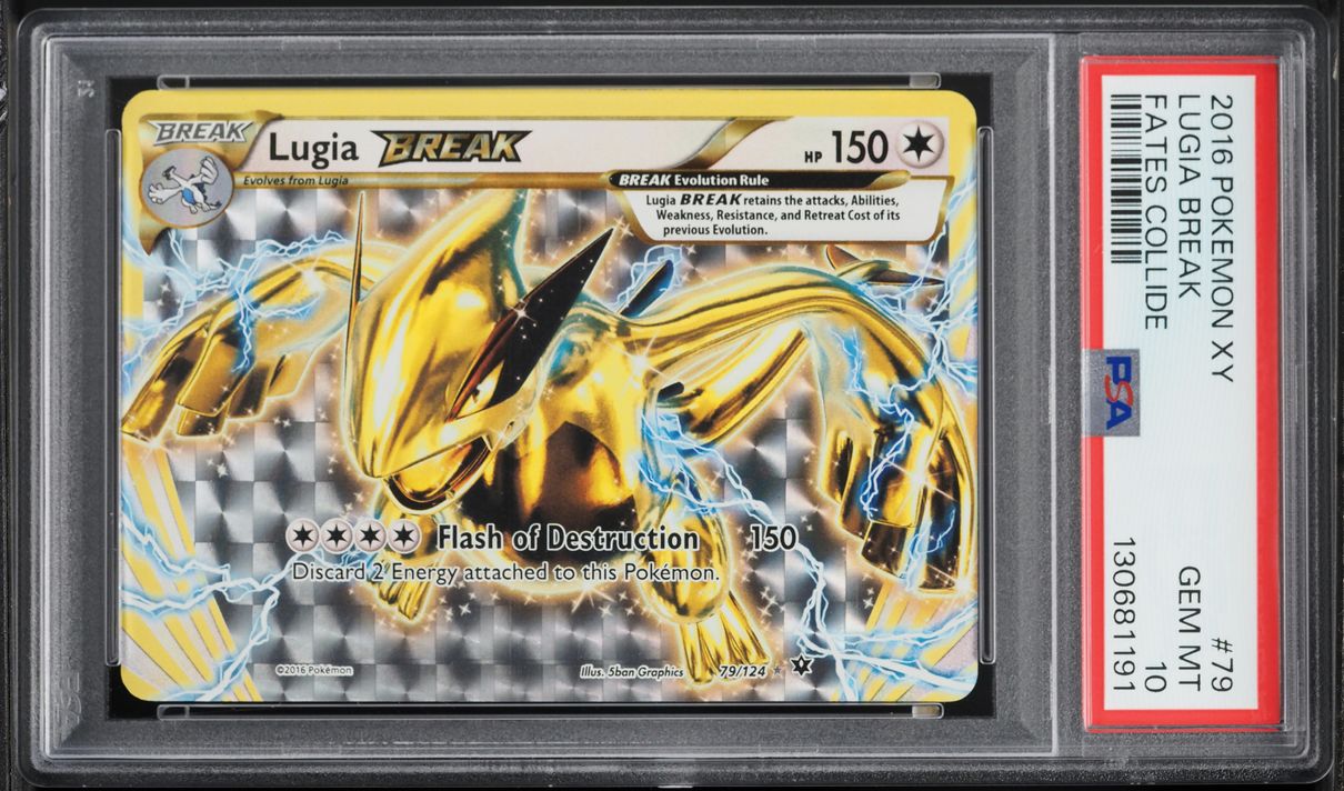 2016 Pokemon XY Fates Collide Holo Lugia BREAK #79 PSA 10 GEM MINT