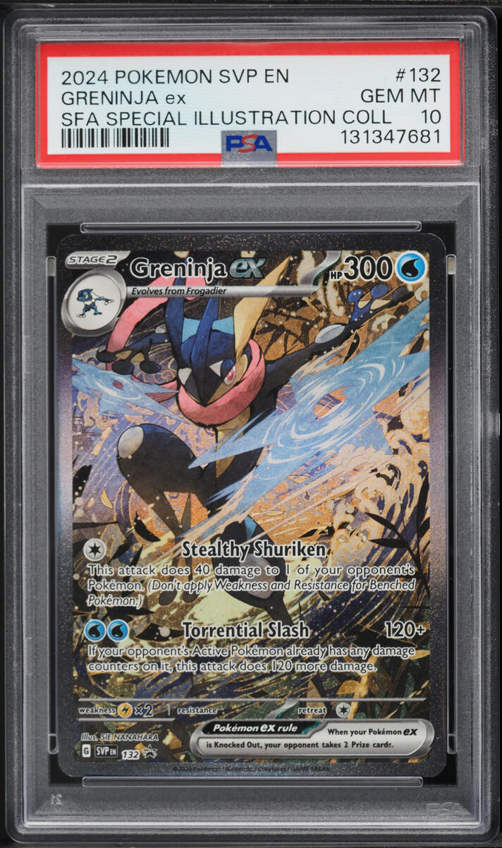 2024 Pokemon Scarlet & Violet Promo Special Illustration Alt Art Greninja ex #132 PSA 10 GEM
