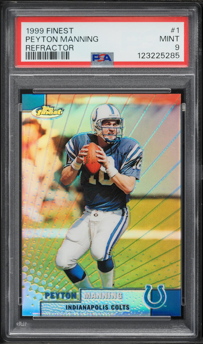 1999 Finest Refractor Peyton Manning #1 PSA 9 MINT