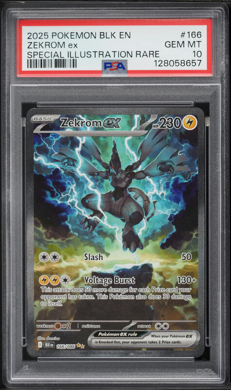 ポケモンカードゲーム 2025 Zekrom ex #174 BW RARE Gem Mint 10 2025 Pokemon Japanese SV Black Bolt BW Rare Zekrom ex #174 BGS 9.5