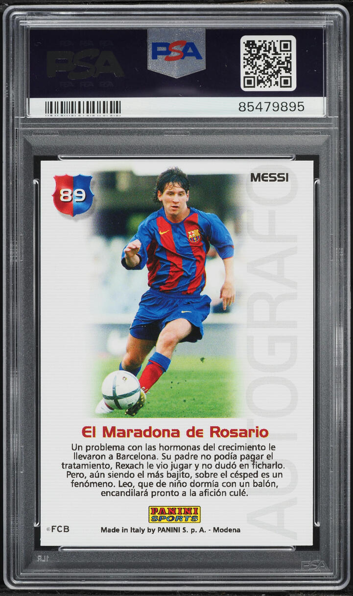 2004 Panini Sports Mega Cracks Barca Campeon Lionel Messi ROOKIE #89 PSA 9 MINT