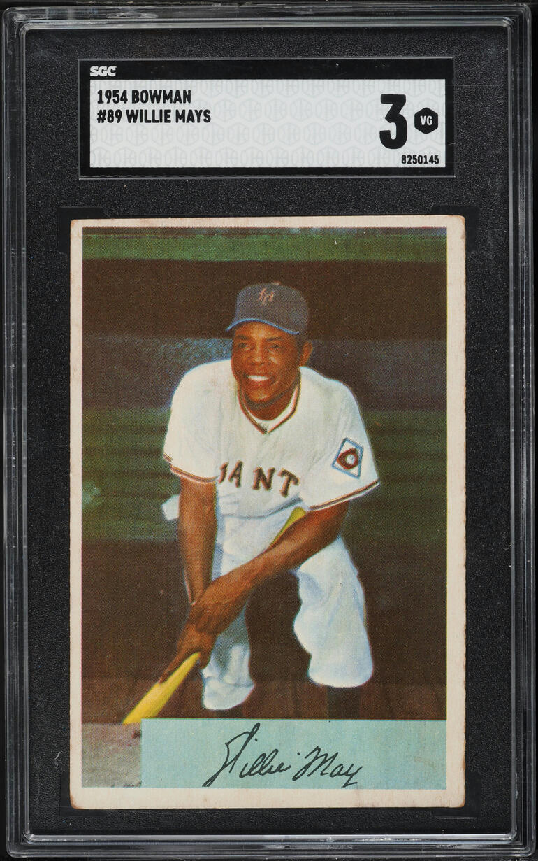 1954 Bowman Willie Mays #89 SGC 3 VG